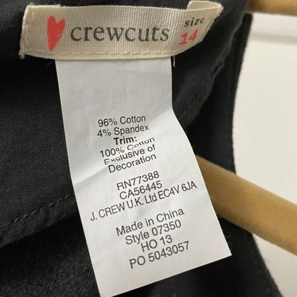 Crewcuts J. Crew Girls Gray Jewel Neckline Dress Size 14 - Picture 7 of 8